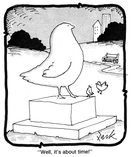 'Well, it's about time!'