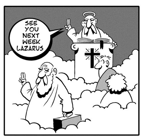 'See you next week Lazarus.'