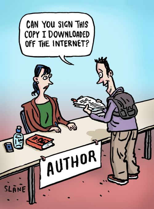 "Can you sign this copy I downloaded off the internet?"