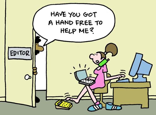 "Have you got a hand free to help me?"