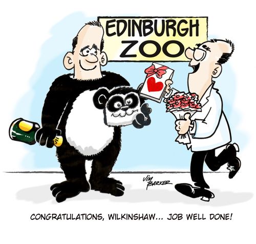 Pregnant Panda at Edinburgh Zoo: 'Congratulations, Wilkinshaw...'