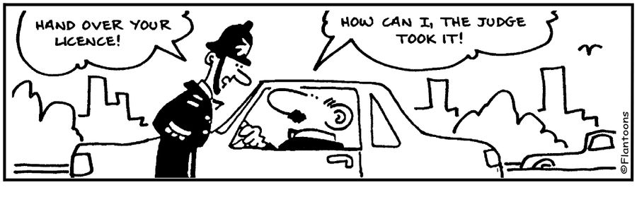 Hand over your license!