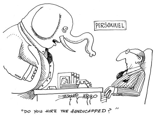 'Do you hire the handicapped?'