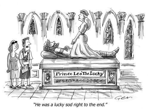 "He was a lucky sod right to the end."
