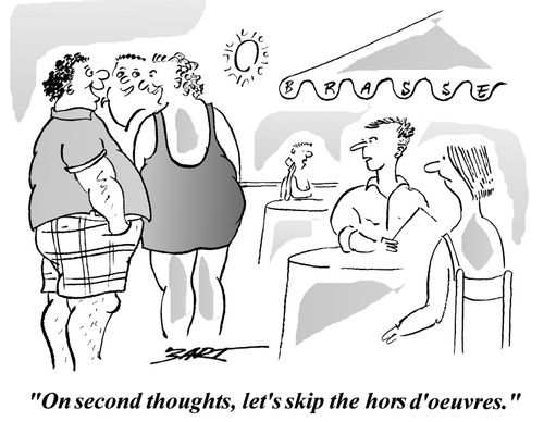 "Let's skip the hors d'oeuvres."