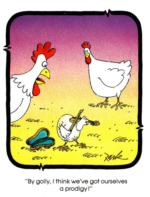 'By golly, I think we've got ourselves a prodigy!'