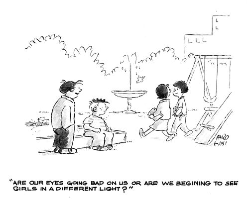 'Are our eyes going bad on us are are we beginning to see girls in a different light?'