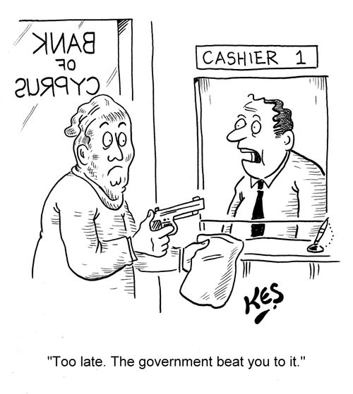 'Too late. The government beat you to it.'