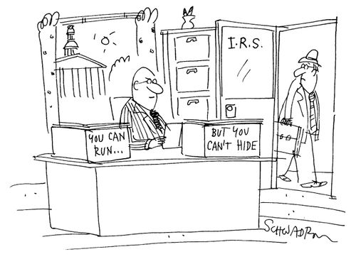 IRS 'IN' and 'OUT' trays