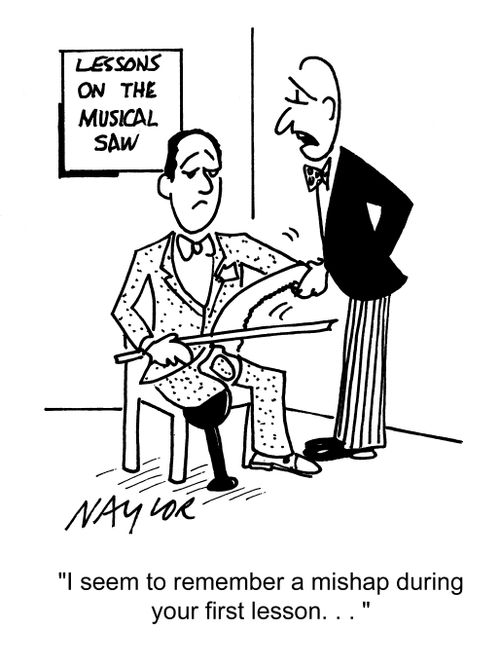 'I seem to remember a mishap during your first lesson...'