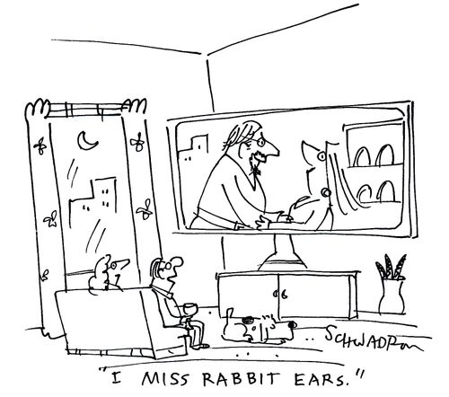 'I miss rabbit ears.'