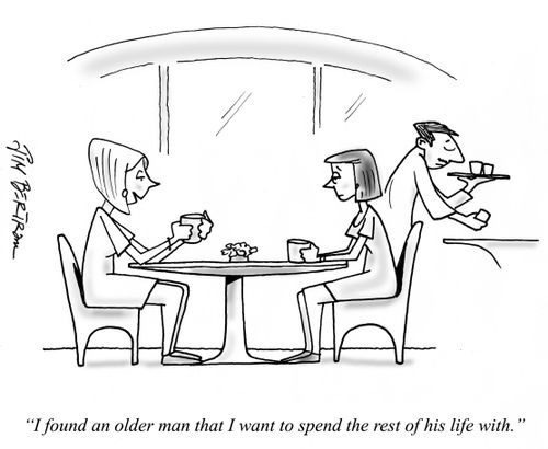 "I found an older man that I want to spend the rest of his life with."