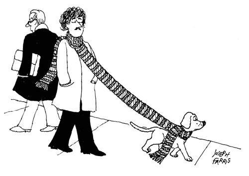 A scarf combined with a leash.