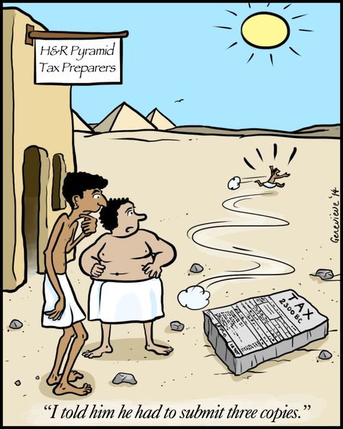 'I told him he had to submit three copies.'