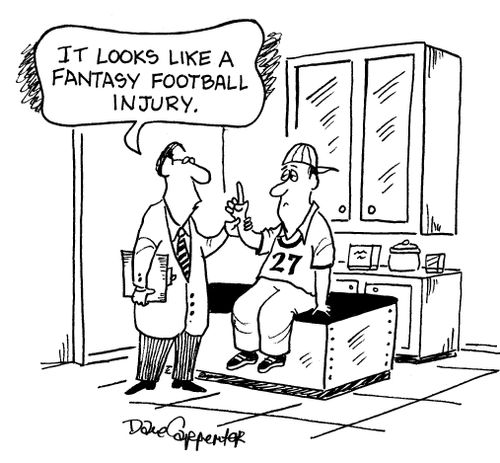 'It looks like a fantasy football injury.'