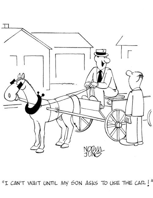 'I can't wait until my son asks to use the car!'