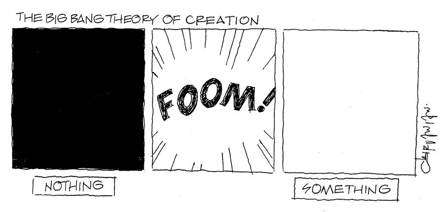 'The Big Bang theory of creation.'