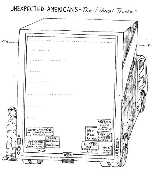 'Unexpected Americans, the liberal trucker'