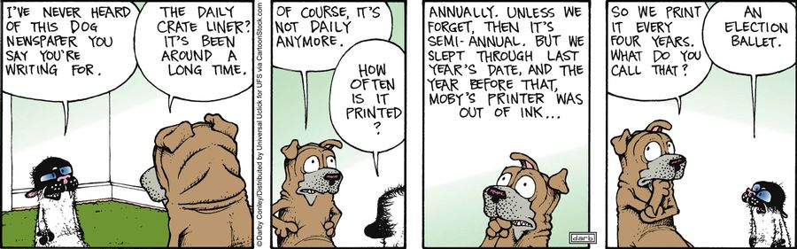 'So we print it every four years. What do you call that?'