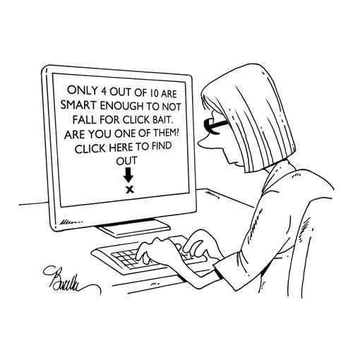 Only 4 out of 10 are smart enough to not fall for click bait. Are you one of them? Click here to find out...