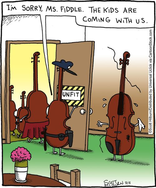 'I'm sorry, Ms. Fiddle. The kids are coming with us.'