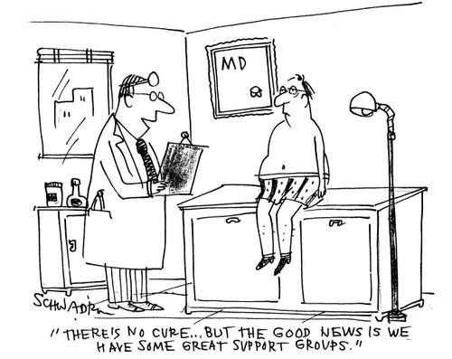'There is no cure but the good news is we have some great support groups.'