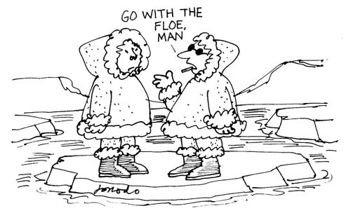 "Go with the floe, man"