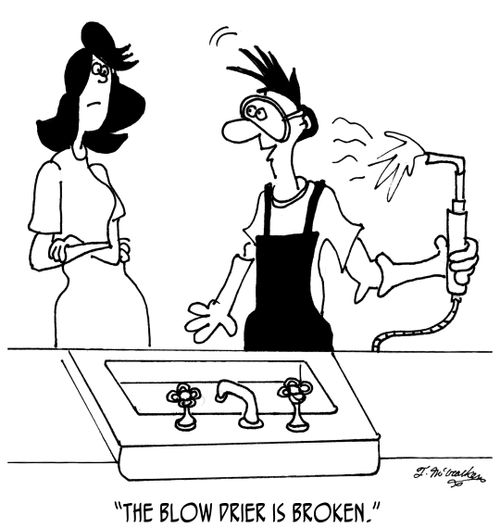 'The blow drier is broken.'