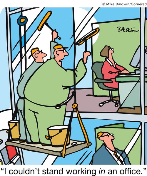 'I couldn't stand working in an office.'