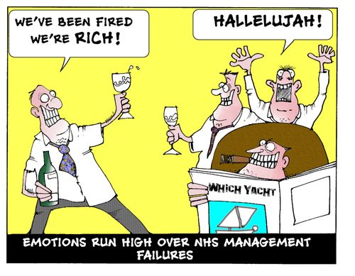 Emotions run high over NHS management failures.