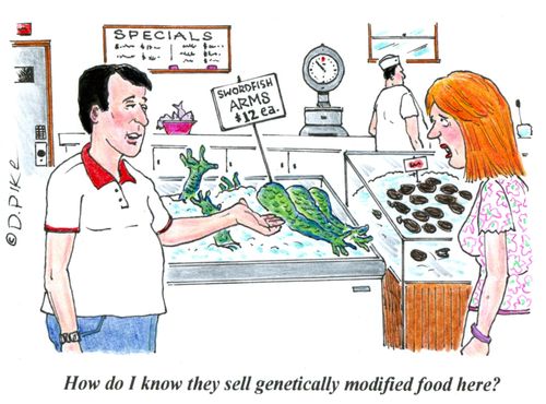 'How do I know they sell genetically modified food here?'