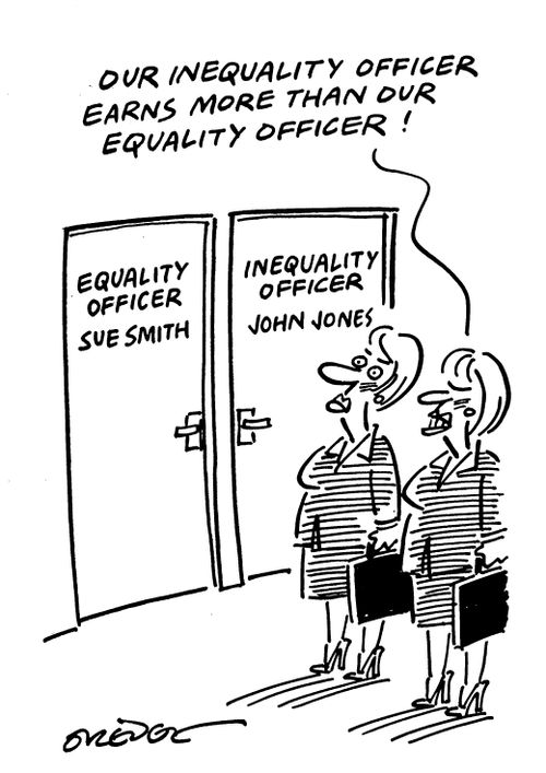'Our inequality officer earns more than our inequality officer!'
