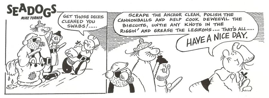 "Get those decks cleaned you swabs!..."