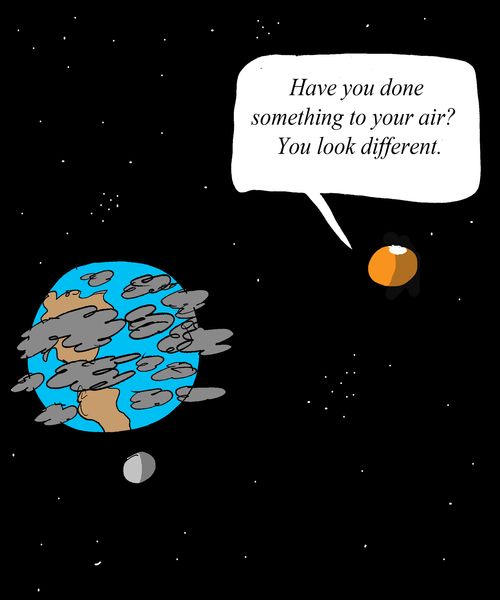'Have you done something to your air? You look different?'