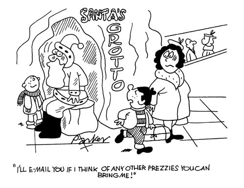 'I'll e-mail you if I think of any other prezzies you can bring me!'