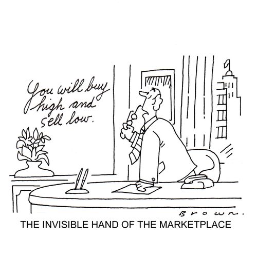 The invisible hand of the marketplace.