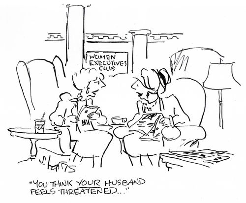 'You think your husband feels threatened...'
