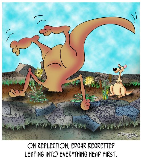 On reflection, Edgar regretted leaping into everything head first.