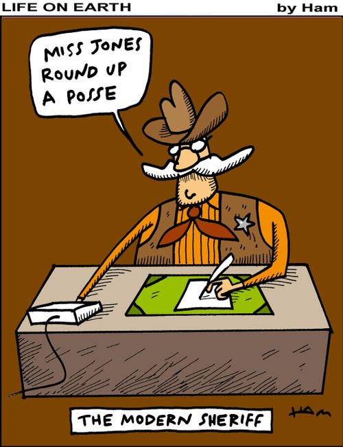 The modern sheriff.