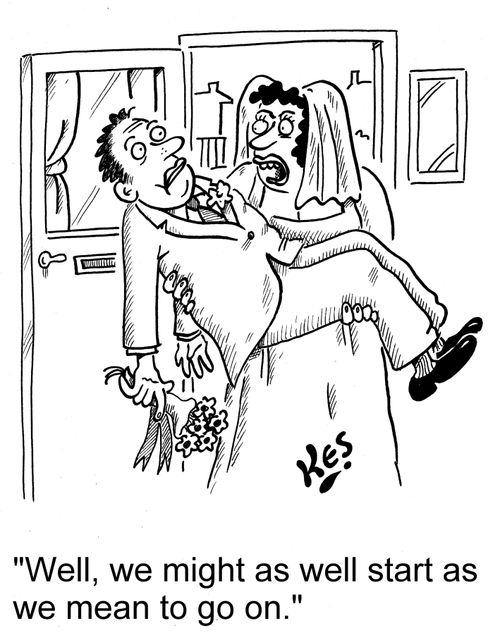'Well, we might as well start as we mean to go on.'