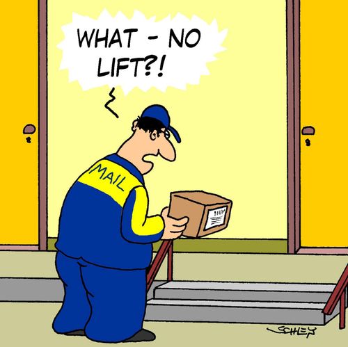 'What - No lift?!'