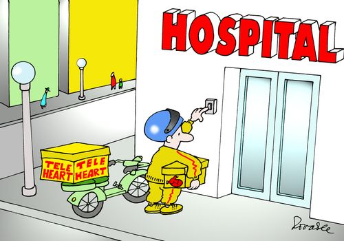 Tele-Heart Delivery to the Hospital.