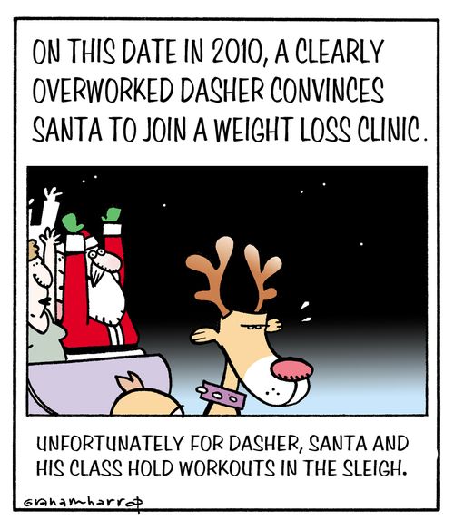 Santa Works Out