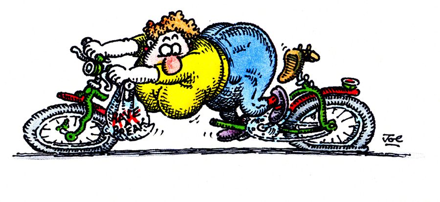 Woman's Bike Breaks.