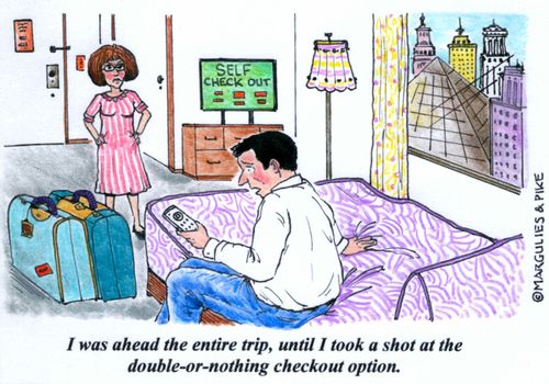 'I was ahead the entire trip, until I took a shot at the double-or-nothing checkout option.'
