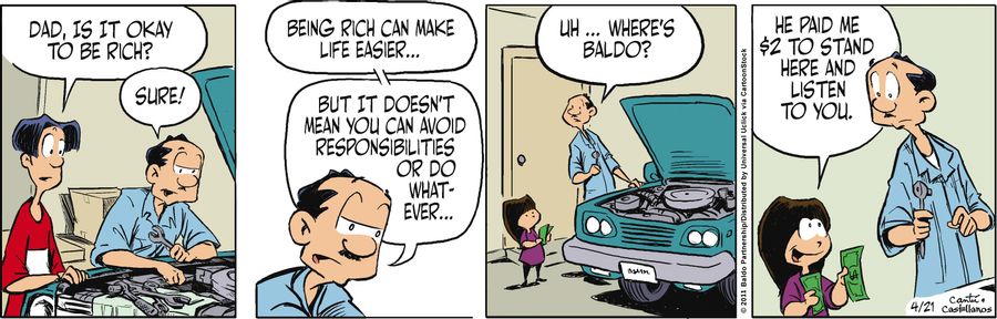 "Being rich can make life easier...but it doesn't mean you can avoid responsibilities or do whatever..."