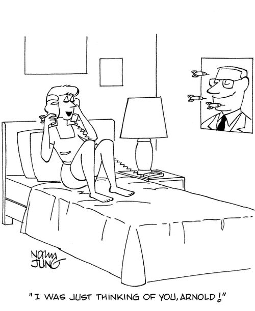 'I was just thinking of you, Arnold!'