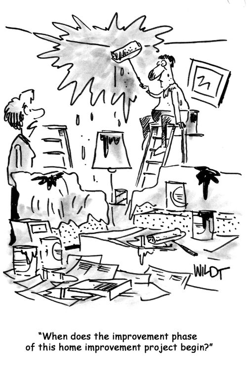 'When does the improvement phase of this home improvement project begin?'