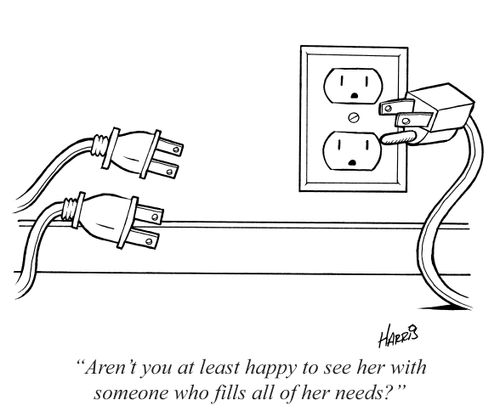 "Aren't you at least happy to see her with someone who fills all of her needs?"