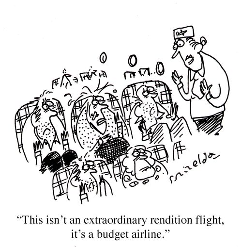 'This isn't an extraordinary rendition flight, it's a budget airline.'